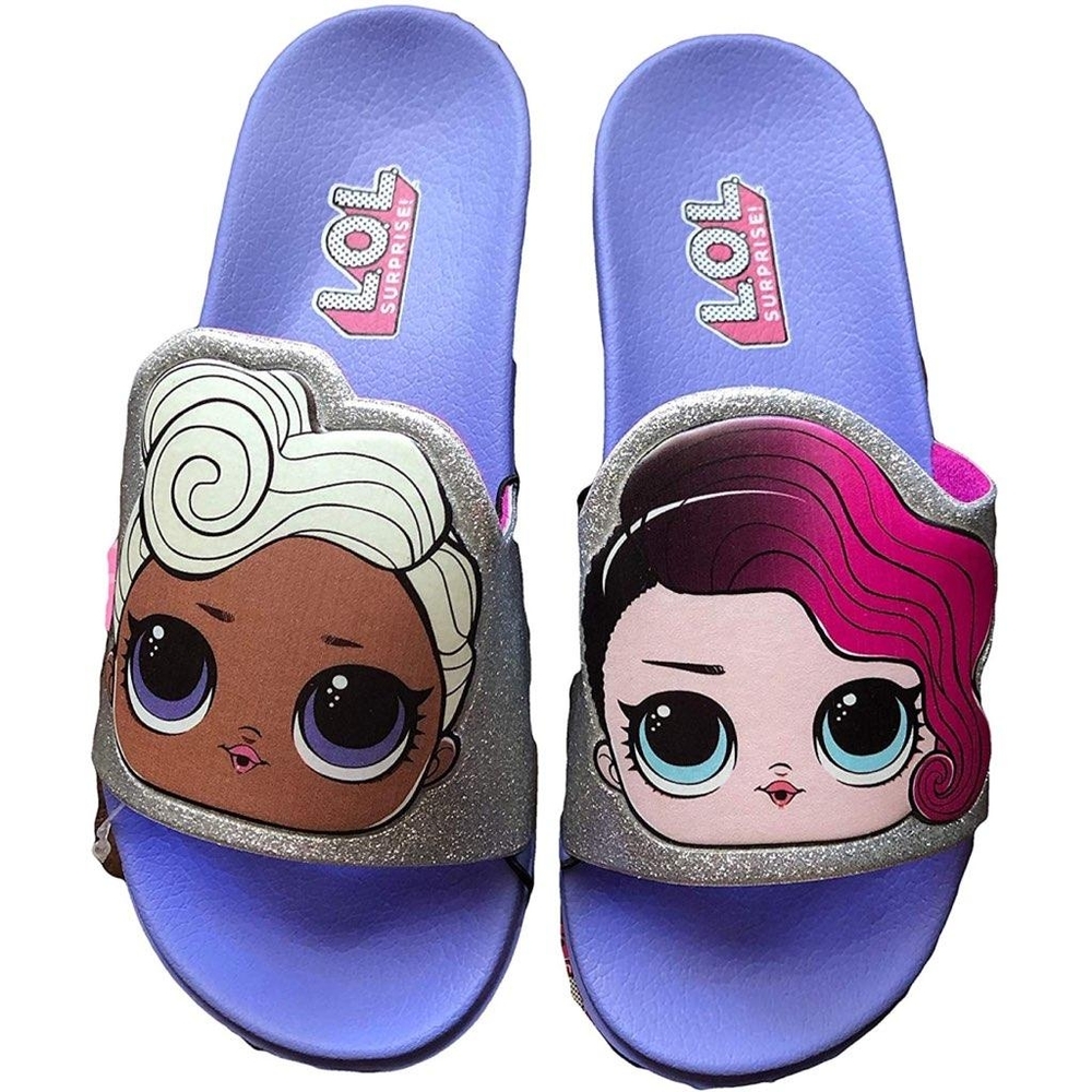 Lol surprise purple slide sandals